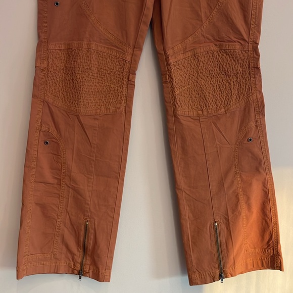 NEW BDG Urban Outfitters Harper Moto Cargo Pants Straight Leg Orange 10 - Picture 4 of 10